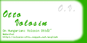 otto volosin business card